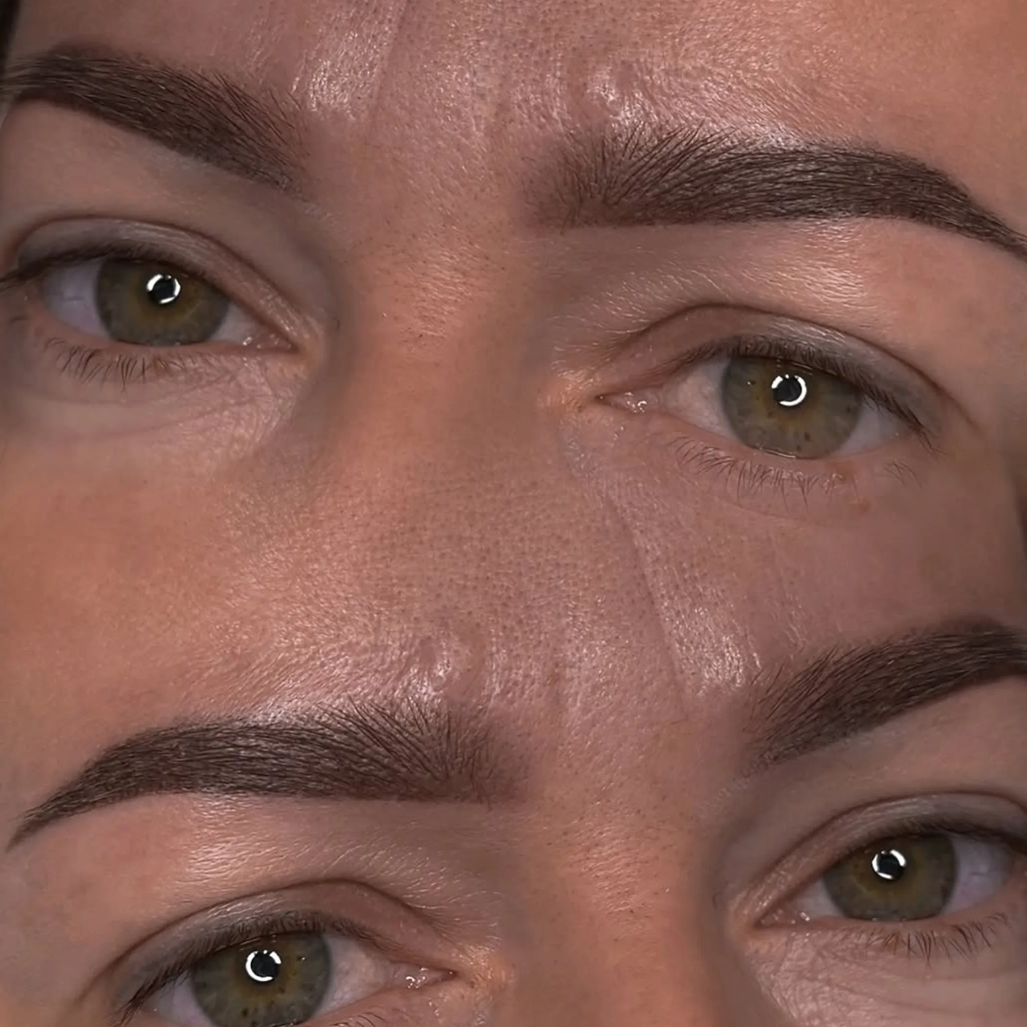 permanent makeup brows close-up