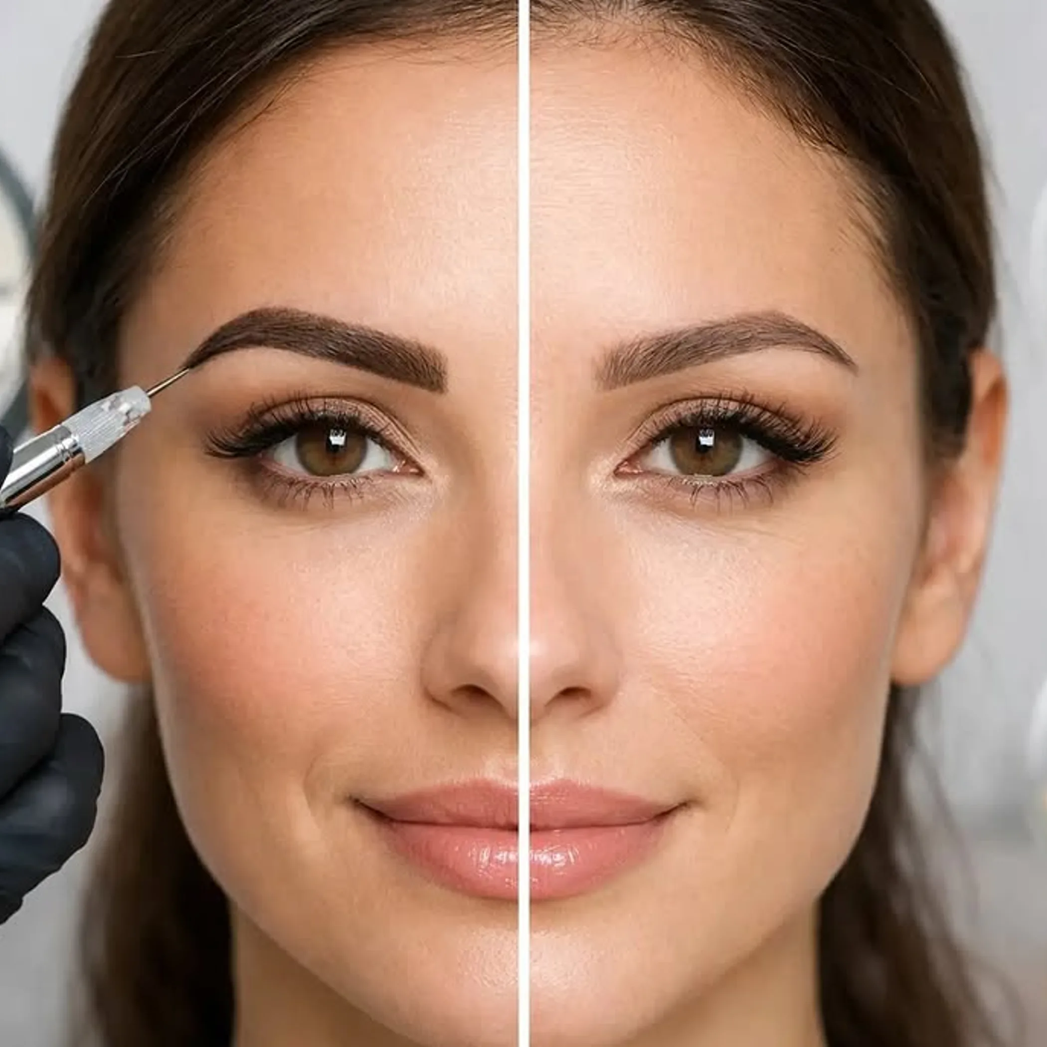 eyebrow permanent makeup procedure