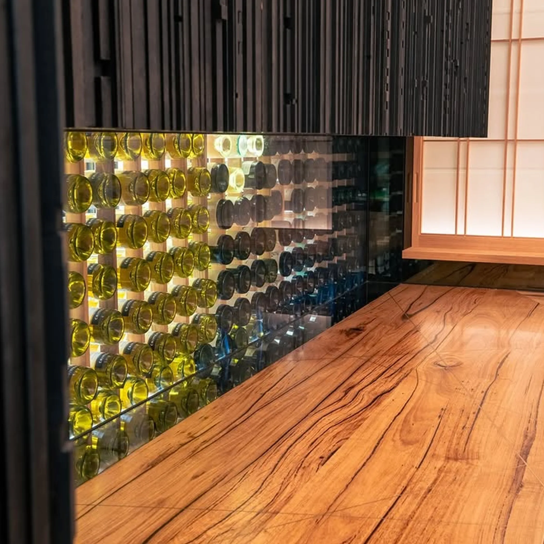 wine storage area