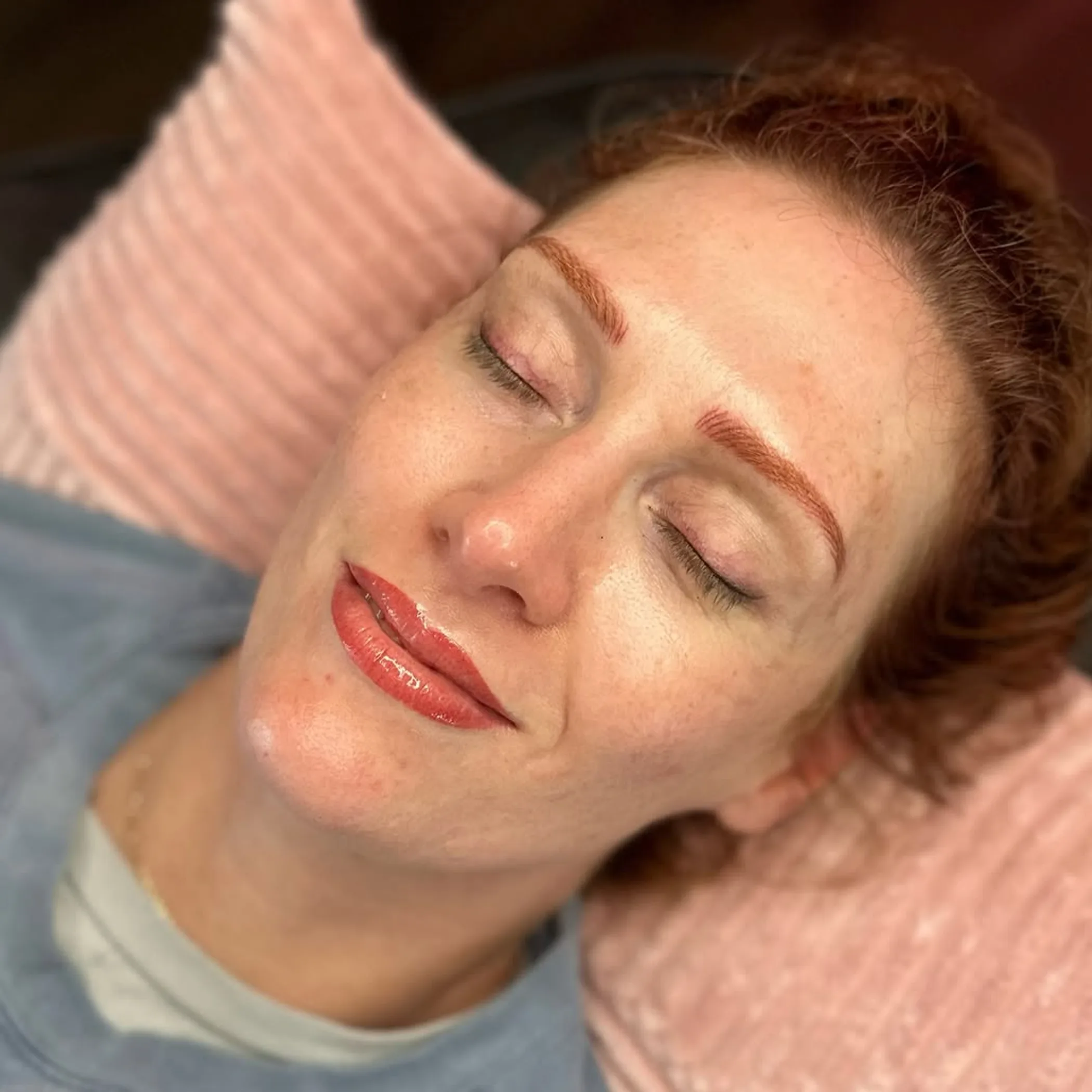 nano brows eyeliner and lip blush