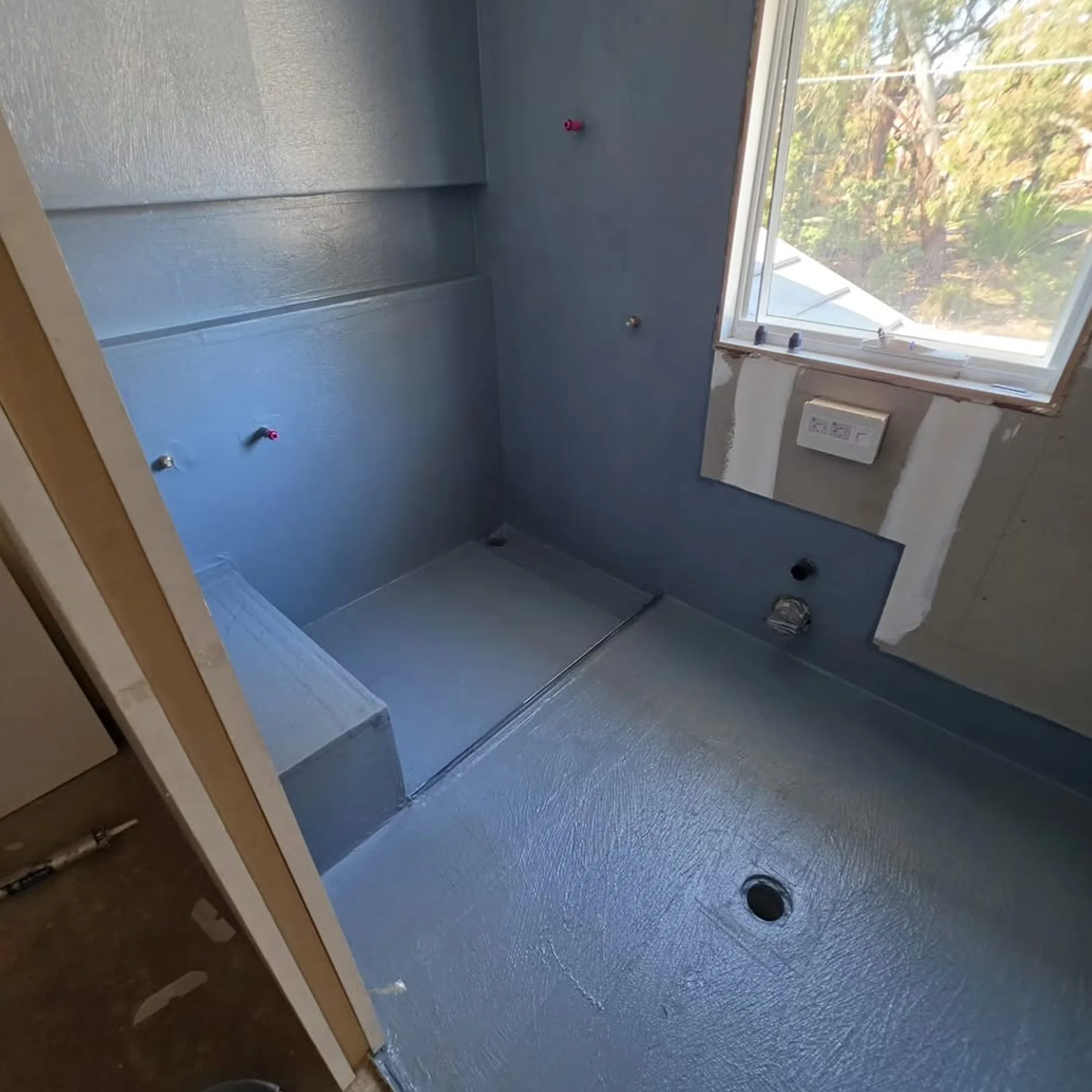 wet-area waterproofing project