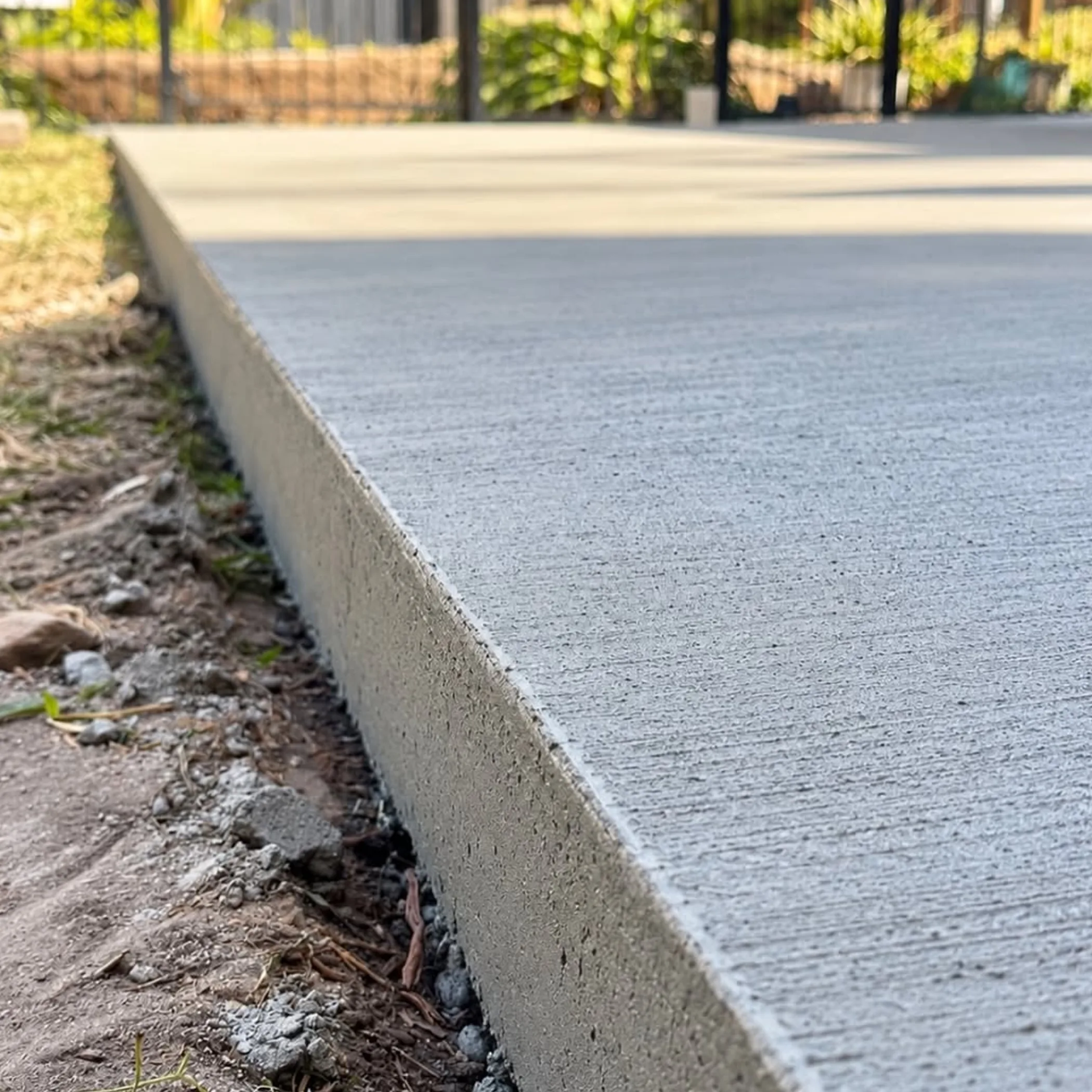 clean concrete finish