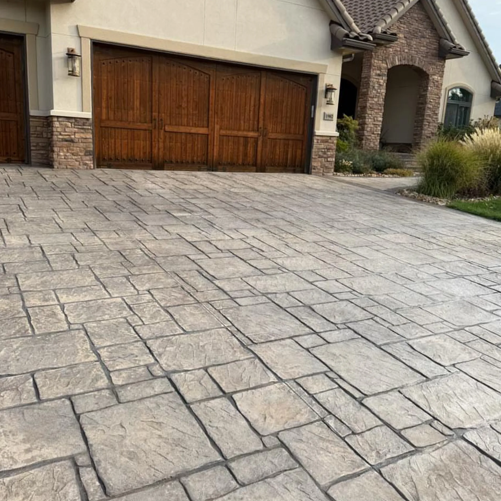 stamped concrete surface