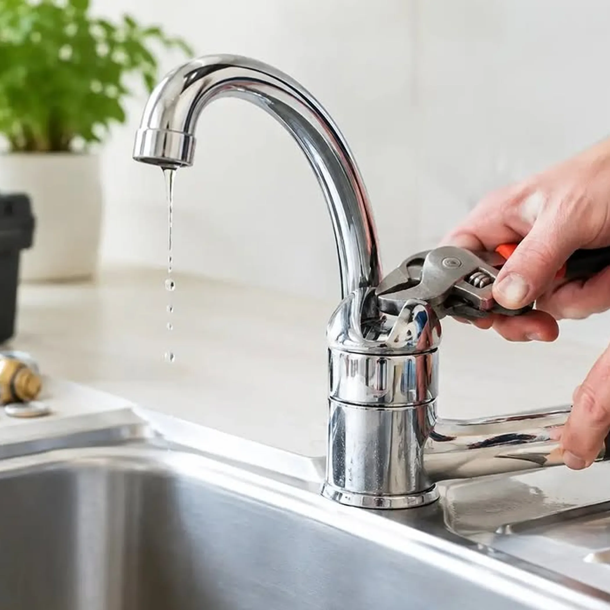 tap being repaired